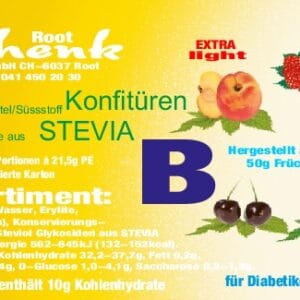 Sortiment B Stevia PE Portion Etikette
