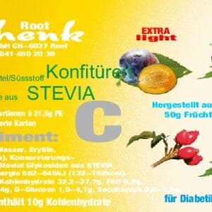 Sortiment C Stevia PE Portion Etikette